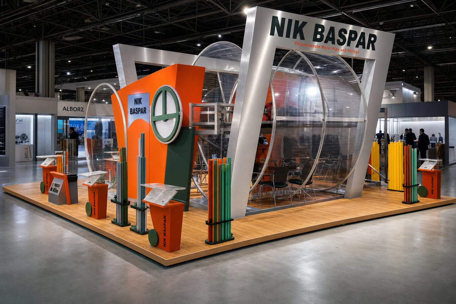 Nik Baspar exhibition stand
