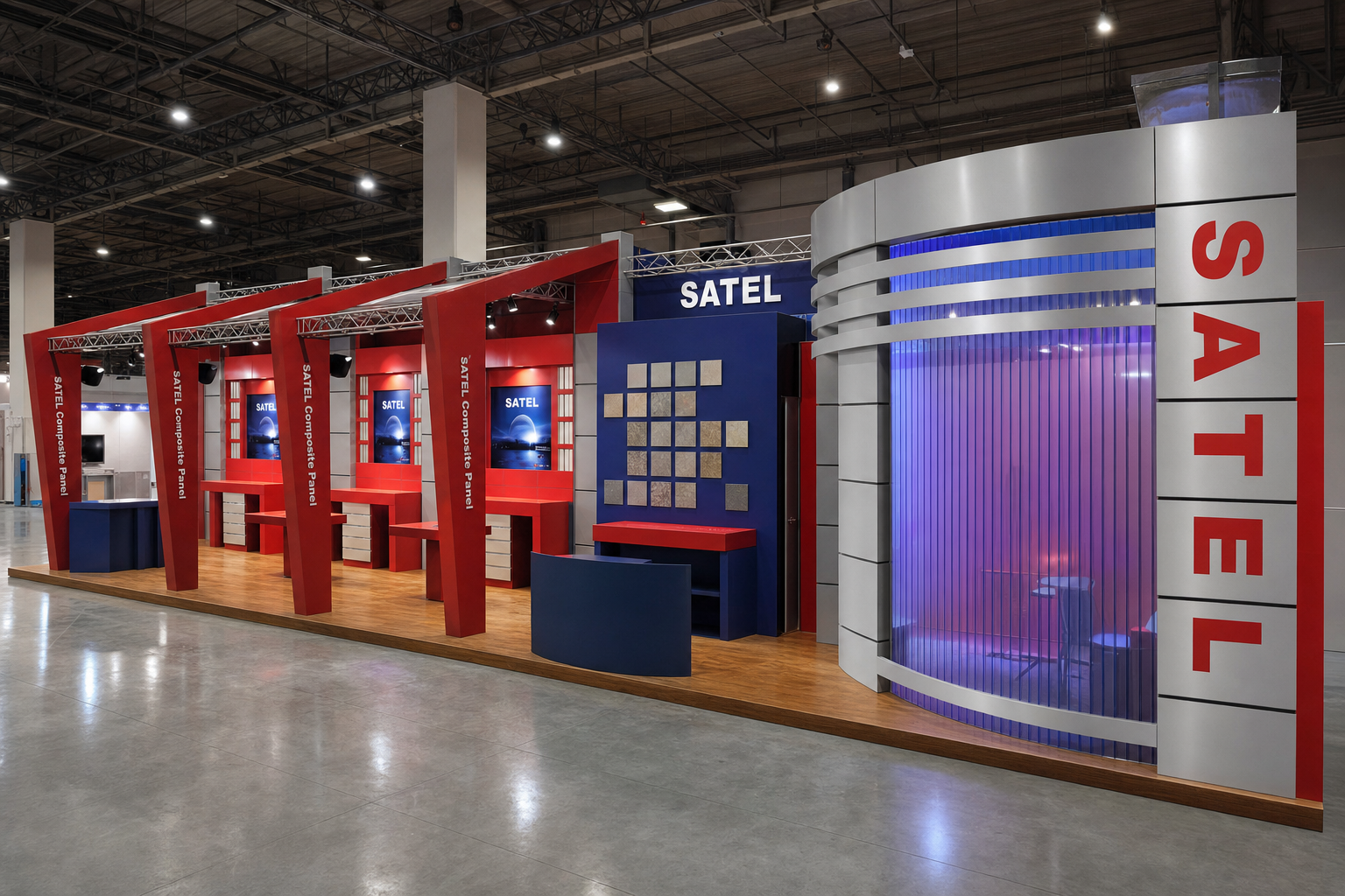 Satel exhibition stand